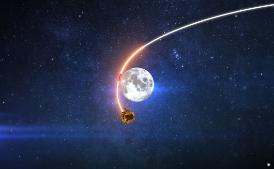 Genesis spacecraft performs decisive maneuver for lunar capture