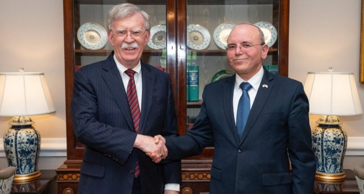 Bolton praises US-Israel partnership after security meeting with Israeli counterpart