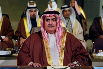 Bahrain's Sheikh Khalid bin Ahmed Al Khalifa. (AP Photo/Bilal Hussein, File)