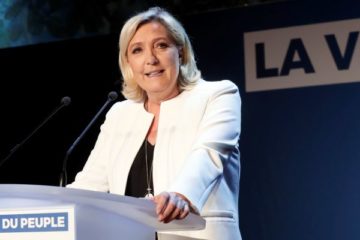 Far-right National Party leader Marine le Pen. (AP Photo/Thibault Camus)
