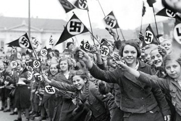 Nazi flag-waving Austrians