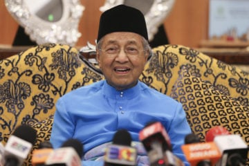 Malaysia Prime Minister Mahathir Mohamad. (AP Photo/Annice Lyn)
