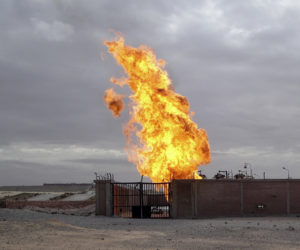 A gas terminal in Egypt's northern Sinai after an attack. (AP Photo/Ashraf Swailem, File)