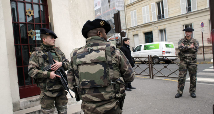 Woman suffers serious head injury from attack outside Paris synagogue