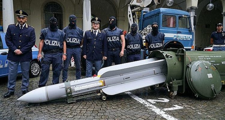 Far-right group in Italy found in possession of air-to-air missile