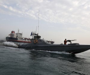 speedboat of the Iran's Revolutionary Guard
