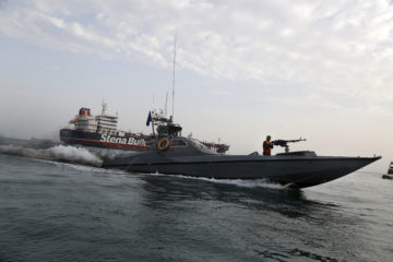 speedboat of the Iran's Revolutionary Guard