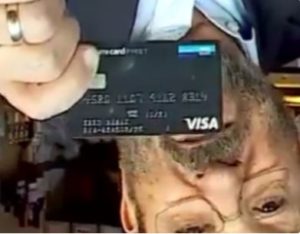 Ehud Barak credit card