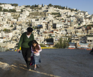 A Jewish mother and daughter in Kfar Shiloach. (illustrative) (FLASH90/Johanna Geron)