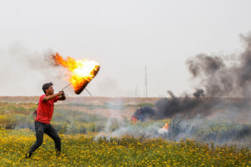 Palestinian protesters