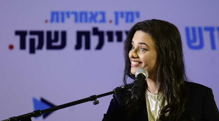 Poll: Shaked’s United Right surges to third among Knesset lists