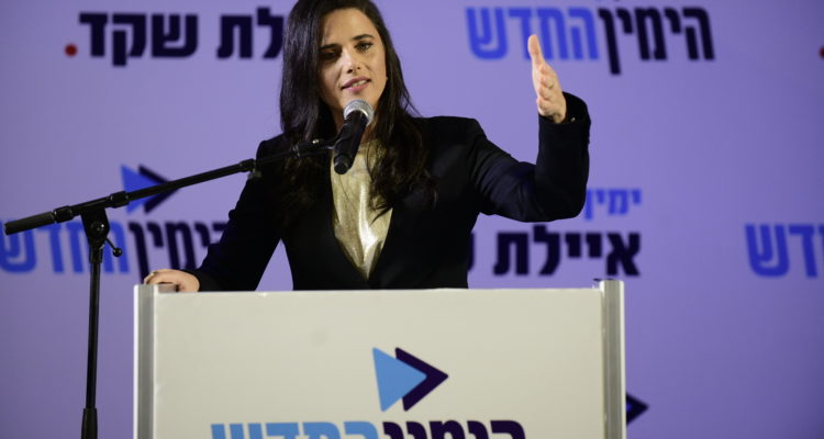 Ayelet Shaked appointed party leader, seeks united right-wing bloc