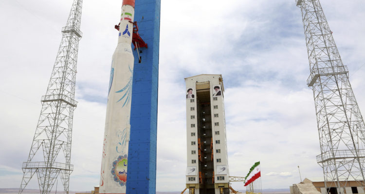 Iranian launch pad goes up in flames after failed satellite launch