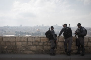 Israeli border policemen