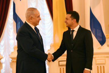 Ukraine President Volodymyr Zelensky and Netanyahu