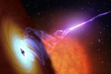 black hole with accretion disk
