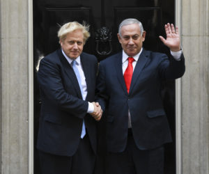 Boris Johnson and Benjamin Netanyahu
