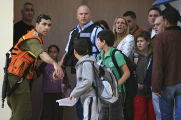students flee rocket sderot
