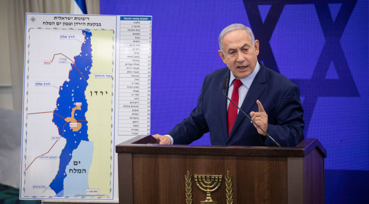 Netanyahu freezes Jordan Valley annexation to avoid angering Hague