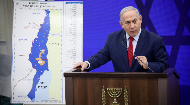 Netanyahu asks Israel for mandate to annex Jordan valley, all Jewish settlements in Judea and Samaria