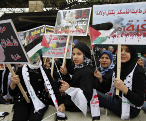 Mideast Lebanon Palestinians Gaza Protest