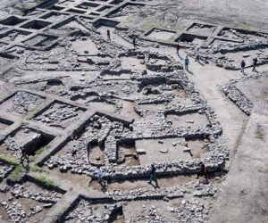 Aerial photograph of 5,000-Year-Old Canaanite City