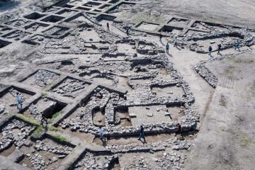 Aerial photograph of 5,000-Year-Old Canaanite City