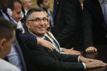 MK Gideon Saar at a Likud meeting in the Knesset on Thursday, October 3, 2019.