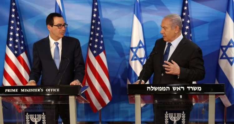 In Jerusalem, US Treasury Secretary vows tougher sanctions on Iran
