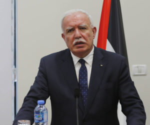 Palestinian Foreign Minister Riad Malki