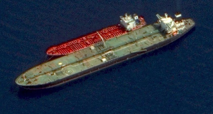 Satellite images show activity around Iranian-flagged tanker