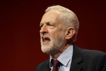 Jeremy Corbyn, leader of Britain's opposition Labour Party