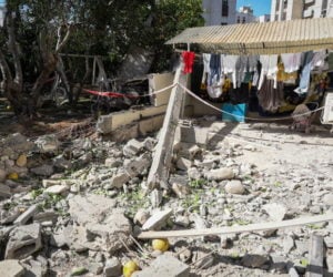 Apartment hit by Gaza rocket