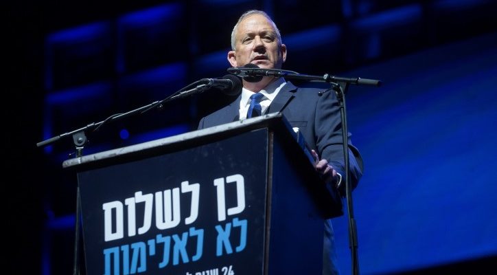 Gantz hits Netanyahu as missiles rain from Gaza: ‘In government I will form, we’ll know how to fight’