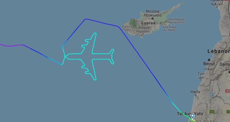 El Al bids farewell to Boeing 747 by tracing the plane’s outline in the sky