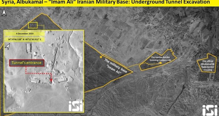 Israeli satellite images show Iranian tunnel on Syria-Iraq border