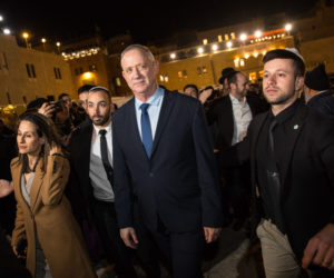 Head of the Blue and White party Benny Gantz
