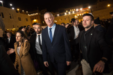 Head of the Blue and White party Benny Gantz