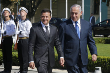 Volodymyr Zelenskiy, Benjamin Netanyahu