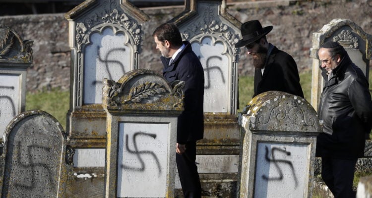 Swastikas spray-painted at Jewish cemetery in Belgium
