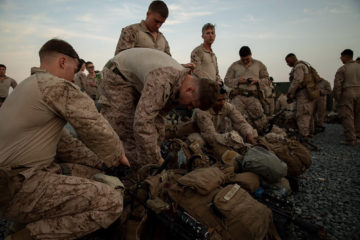 U.S. Marines assigned to Special Purpose Marine Air-Ground Task Force-Crisis Response-Central Command