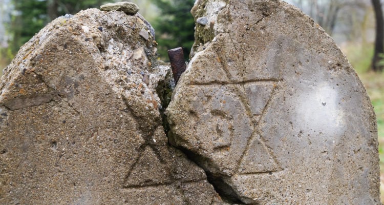 Woman discovers dozen Jewish tombstones smashed at 17th-century French cemetery