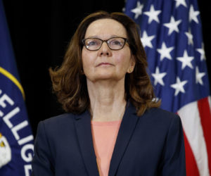 Central Intelligence Agency director Gina Haspel at the agency's headquarters in Langley, Va.