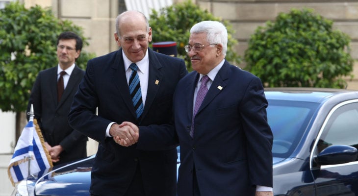 Former Israeli prime minister will join Abbas to condemn ‘Deal of the Century’