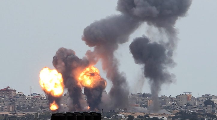 Israel strikes Gaza after Palestinian terrorists fire rockets