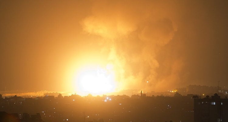 Israel strikes Hamas targets, responds to Saturday night rocket fire