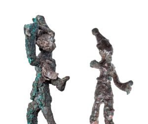 The two ‘smiting god’ figurines_Credit T Rogovski
