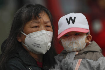 Woman and child in China