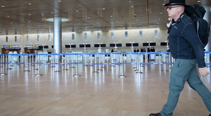 Unfriendly skies? Ben Gurion airport near empty due to virus fears