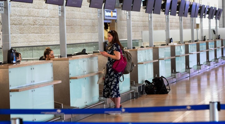 A ‘Yom Kippur’ type of feel at Ben Gurion airport amid coronavirus threat